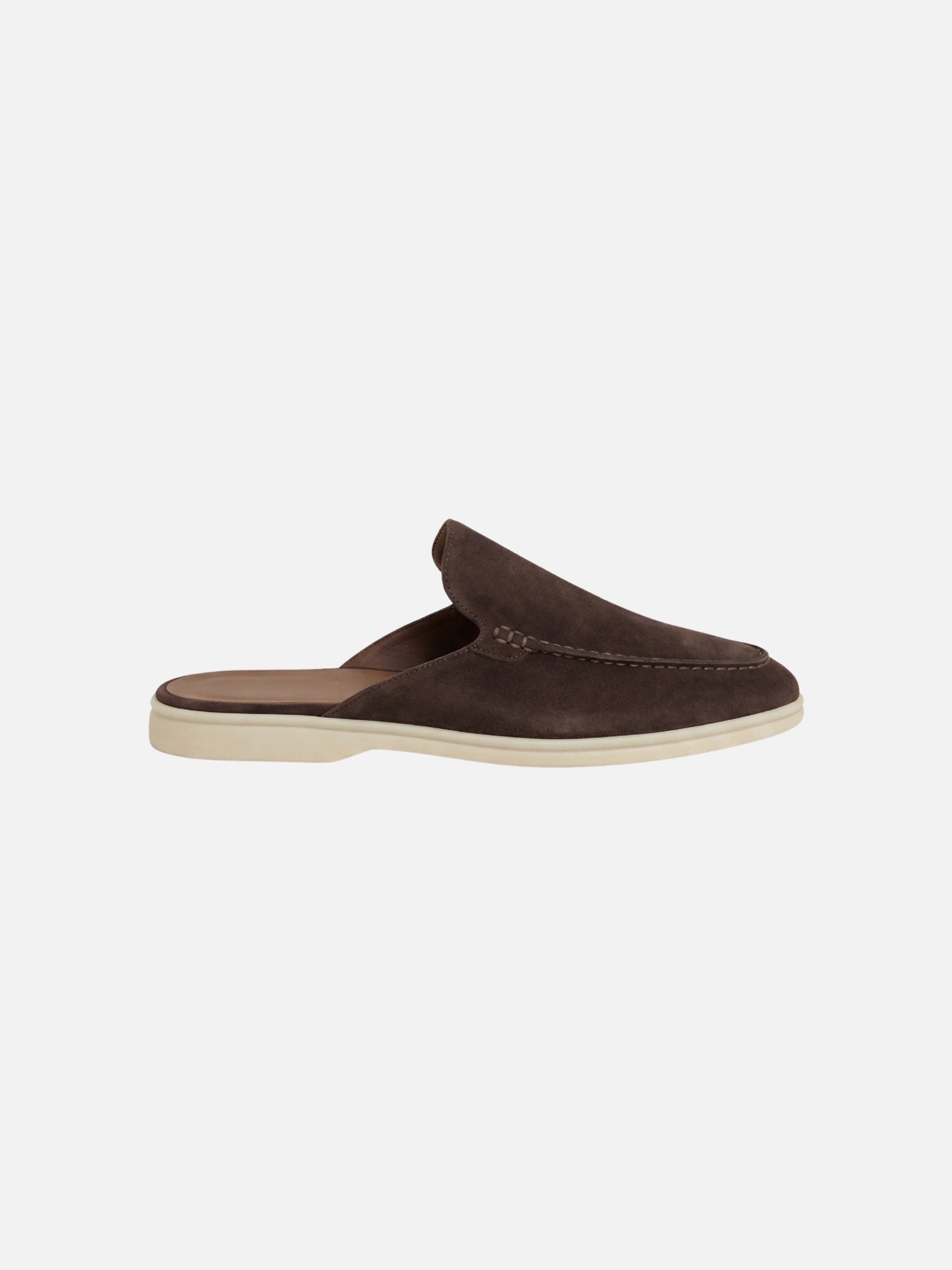 Malthe | Herre Slip-On Mules Åben Hæl Syede Detaljer