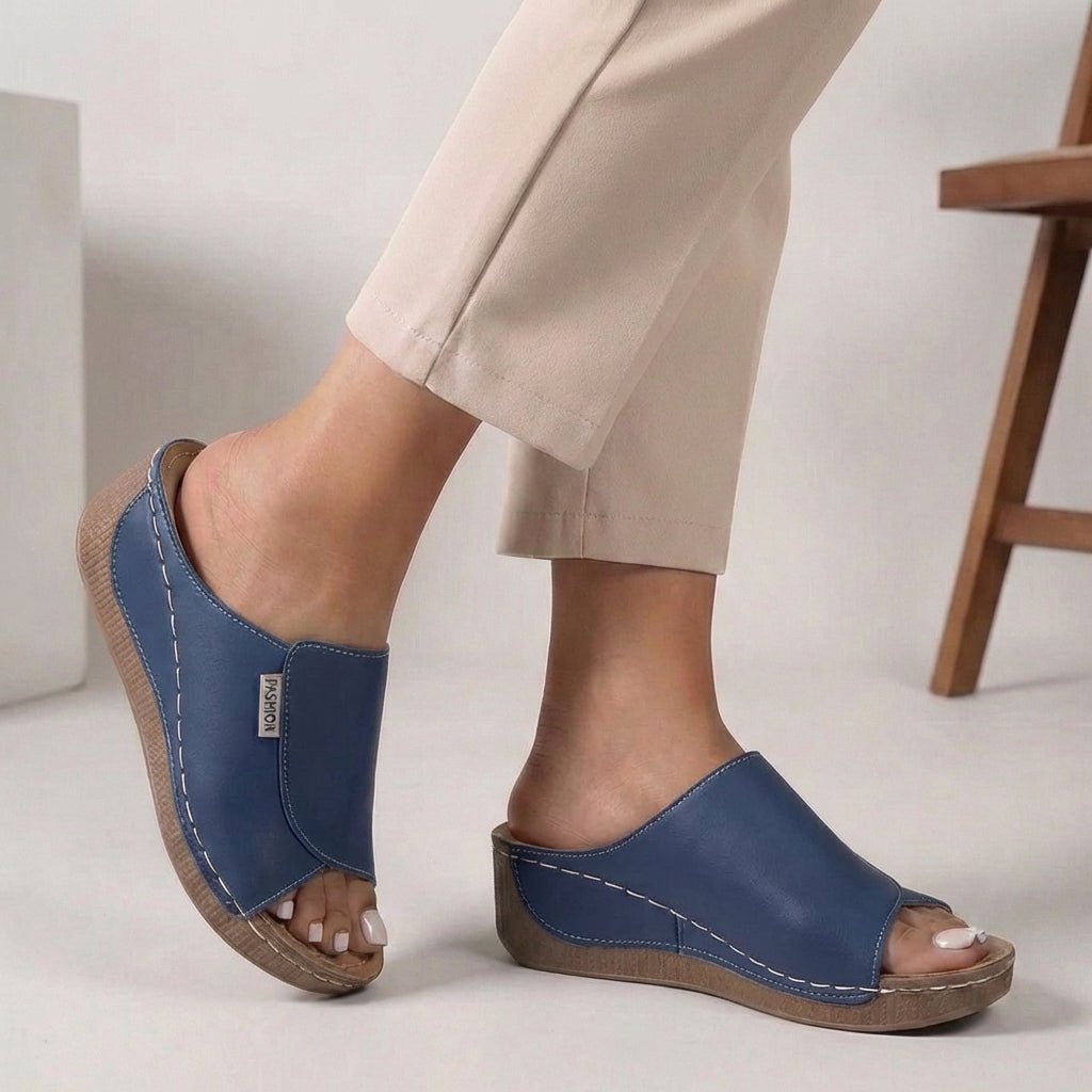 Astrid | Ortopædiske Kilesko Sandaler Slip-On Åben Tå Dame