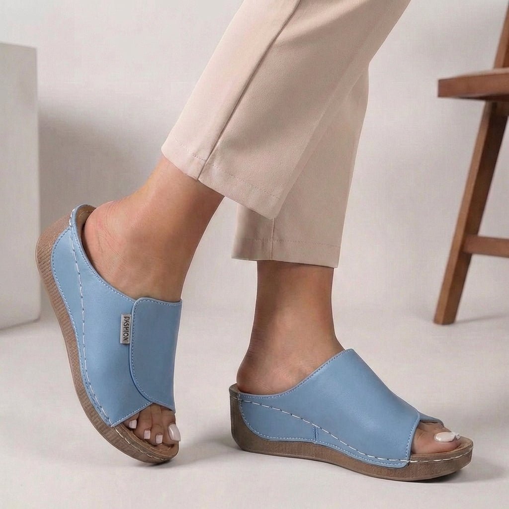 Astrid | Ortopædiske Kilesko Sandaler Slip-On Åben Tå Dame