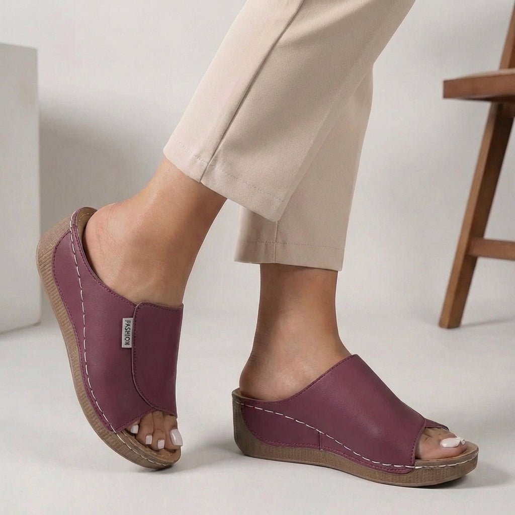 Astrid | Ortopædiske Kilesko Sandaler Slip-On Åben Tå Dame