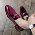 Henrik | Ortopædiske Loafers Slip-On Velour Guldkæde Komfort