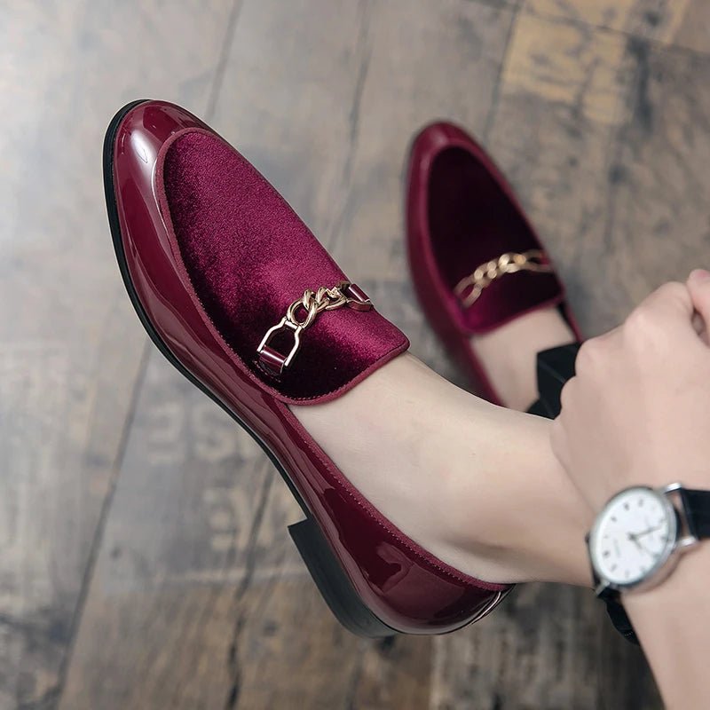Henrik | Ortopædiske Loafers Slip-On Velour Guldkæde Komfort
