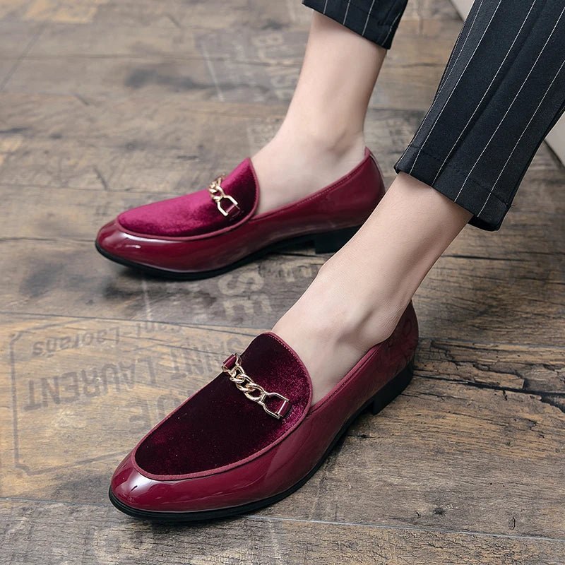 Henrik | Ortopædiske Loafers Slip-On Velour Guldkæde Komfort