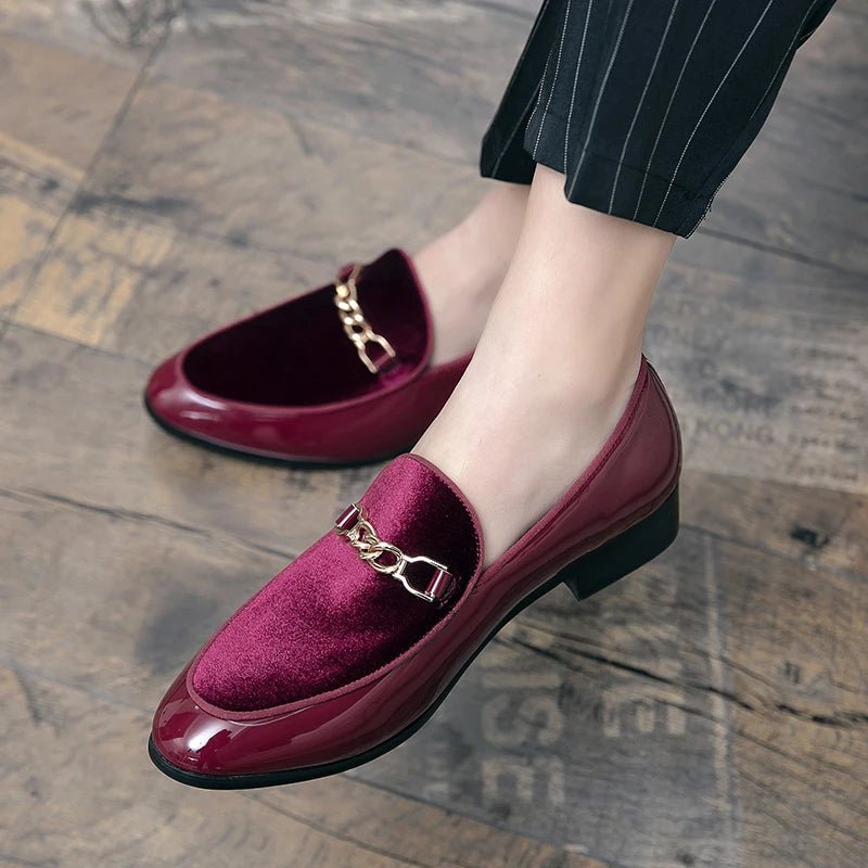 Henrik | Ortopædiske Loafers Slip-On Velour Guldkæde Komfort