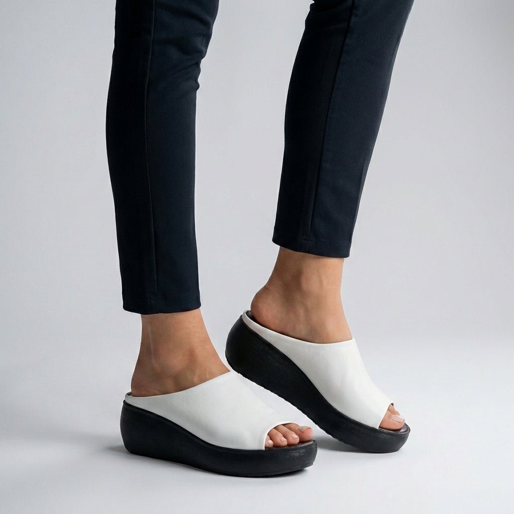 Freja | Ortopædiske Plateau Sandaler Slip-On Åben Tå Komfort