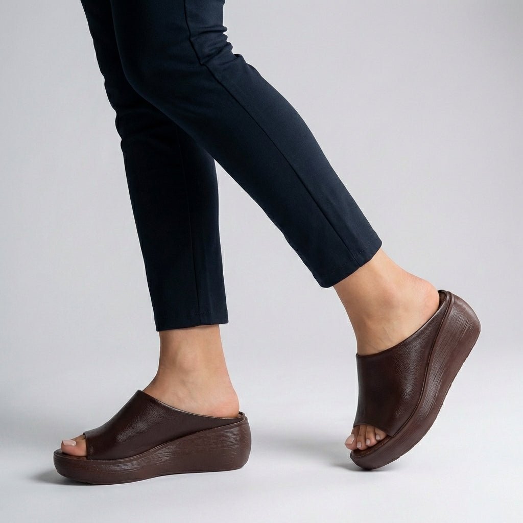 Freja | Ortopædiske Plateau Sandaler Slip-On Åben Tå Komfort