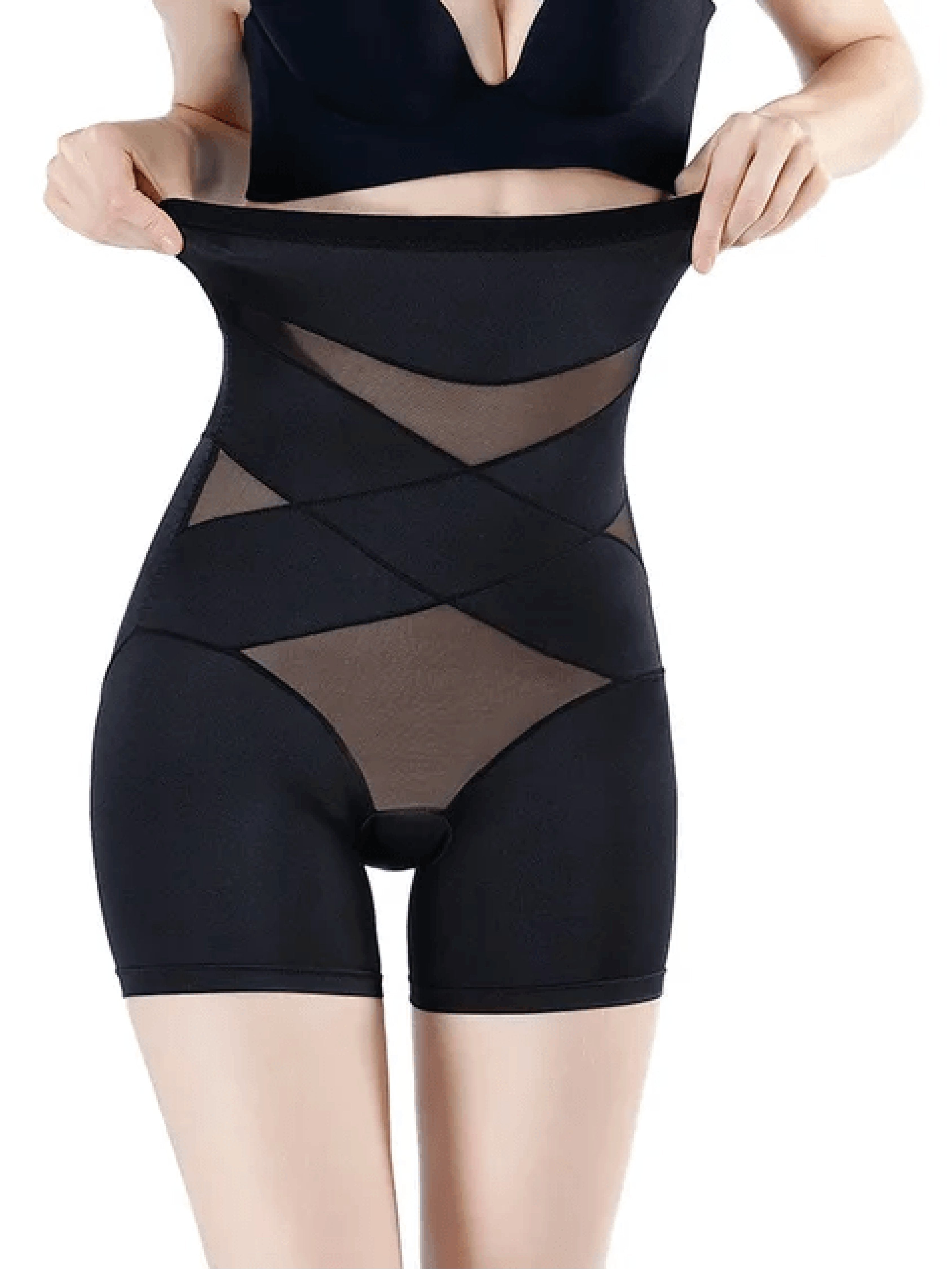 Maja | Plus Size Shapewear Shorts Høj Talje Mid-Lår Længde