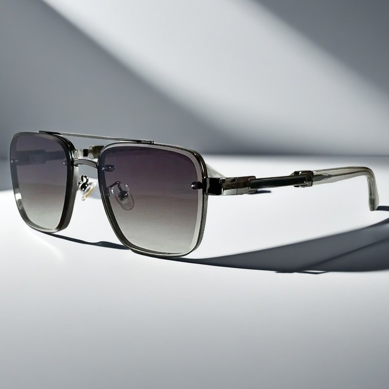 Lucas | Sunglasses Aviator Firkantet Guld Metal Gradient