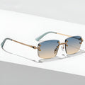 Lucas | Sunglasses Aviator Gradient Metal Rimless UV400