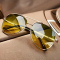 Lea | Sunglasses Aviator Retro Guld Ramme Gradient Linser