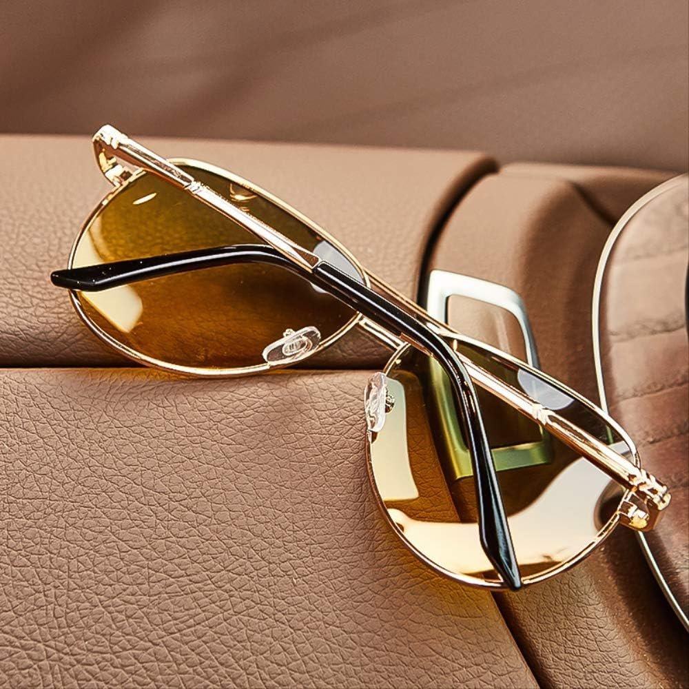 Lea | Sunglasses Aviator Retro Guld Ramme Gradient Linser