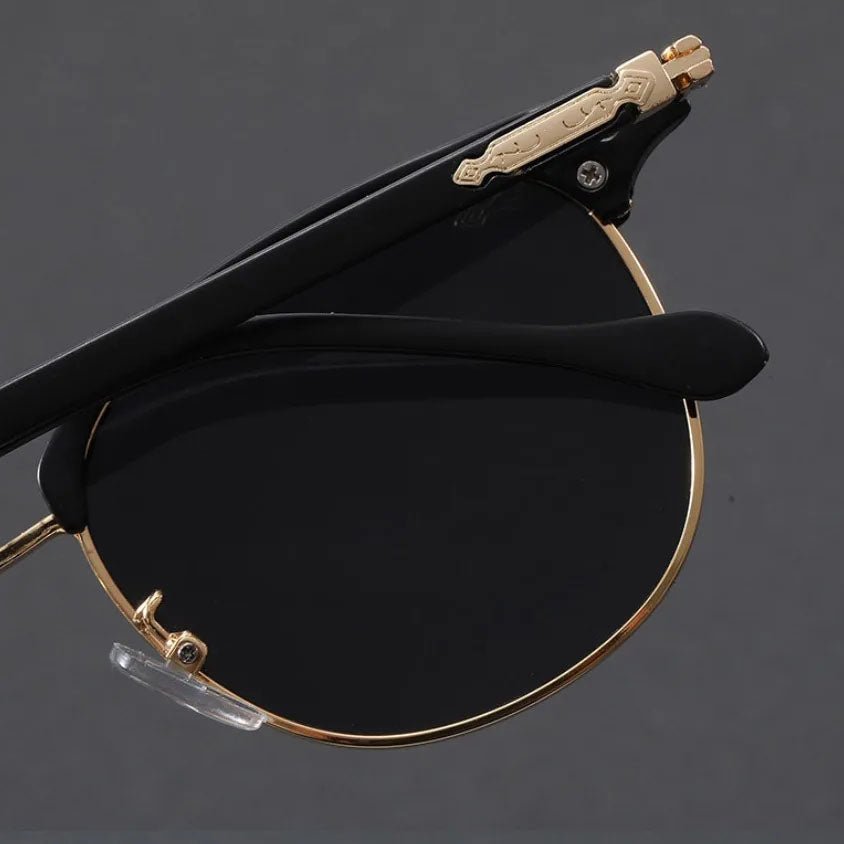 Malthe | Sunglasses Clubmaster Metal Halvramme Vintage Stil