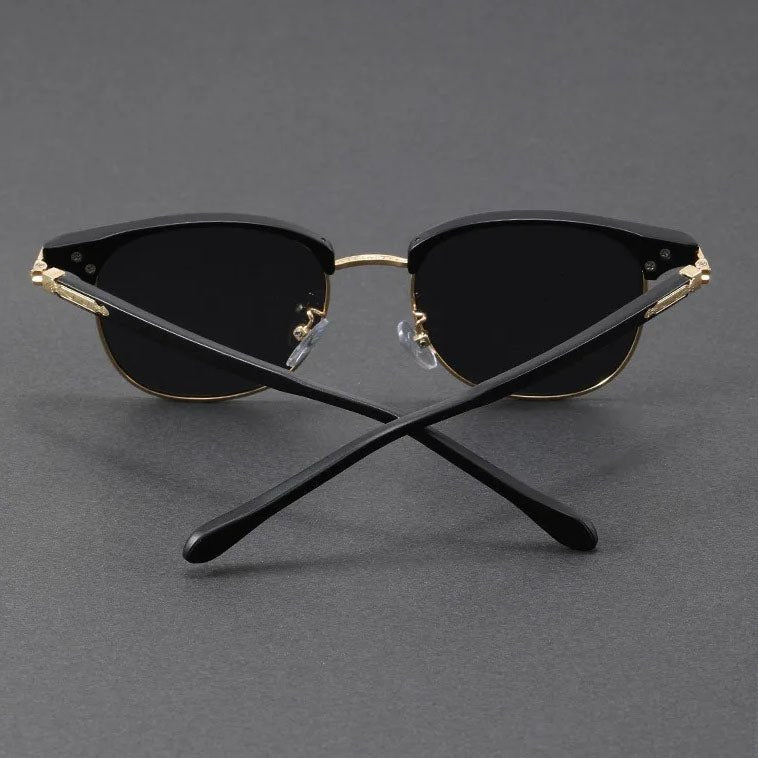 Malthe | Sunglasses Clubmaster Metal Halvramme Vintage Stil