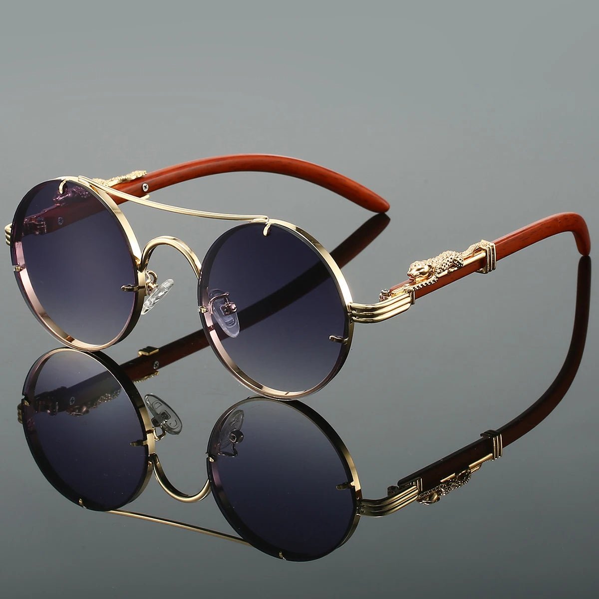 Magnus | Sunglasses Double Bridge Vintage Guld UV400