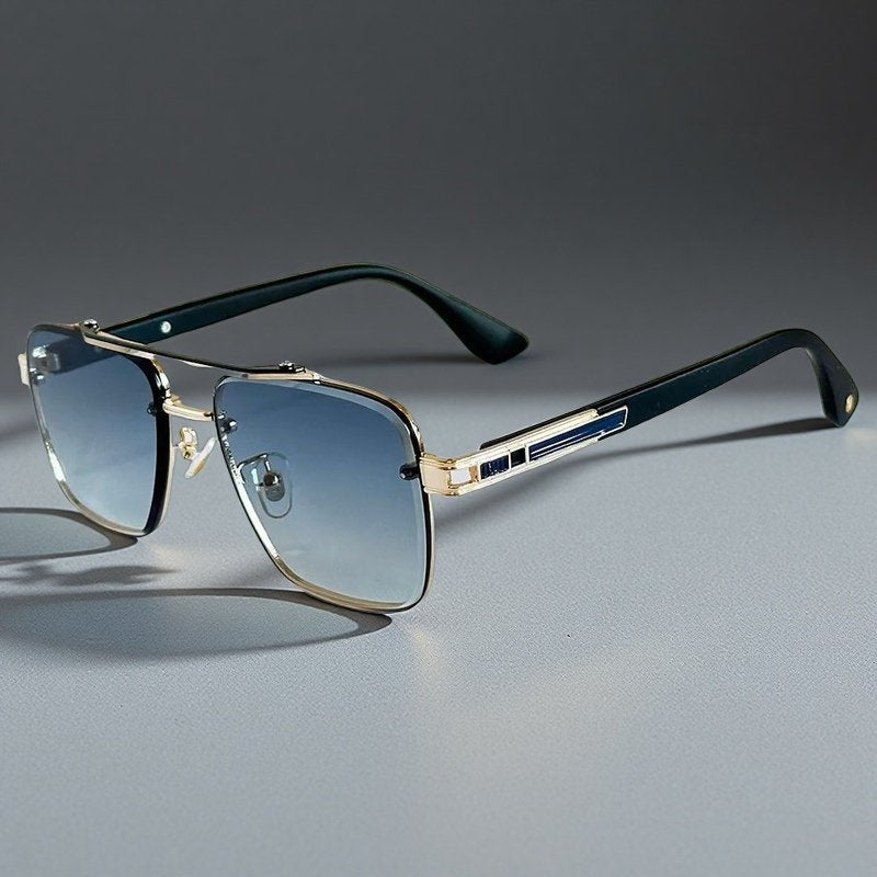 Tobias | Sunglasses Firkantede Gradient Linser Dobbelt Bro Design