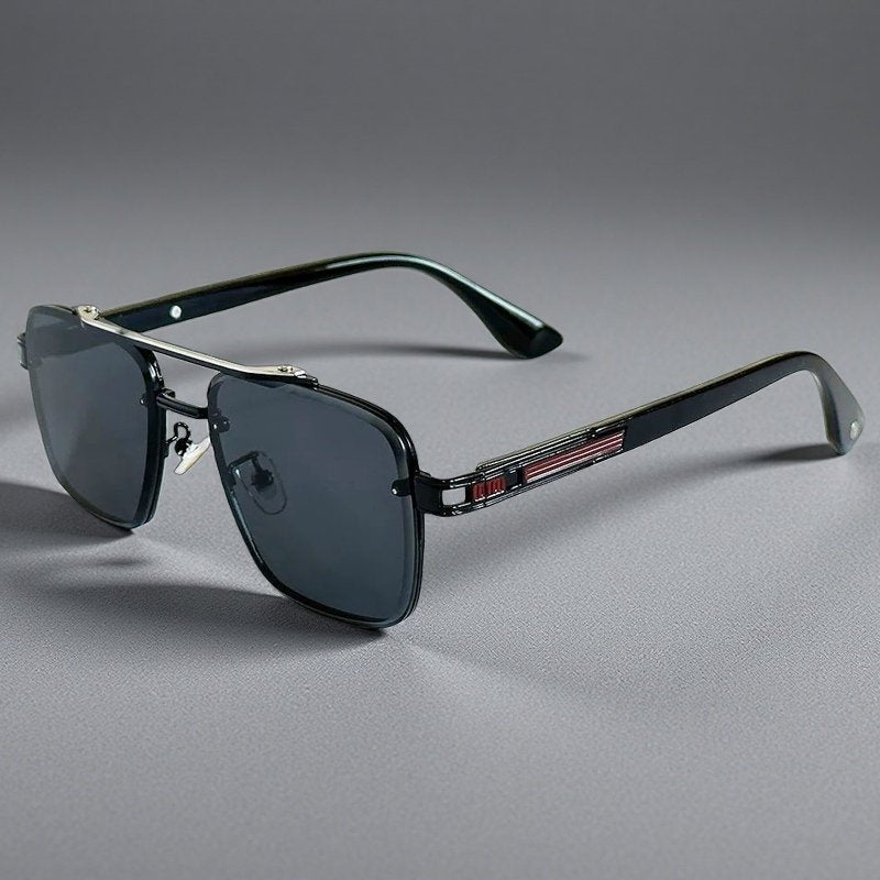 Tobias | Sunglasses Firkantede Gradient Linser Dobbelt Bro Design