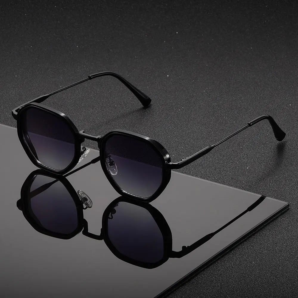 Sofia | Sunglasses Retro Geometrisk Design Metal Ramme