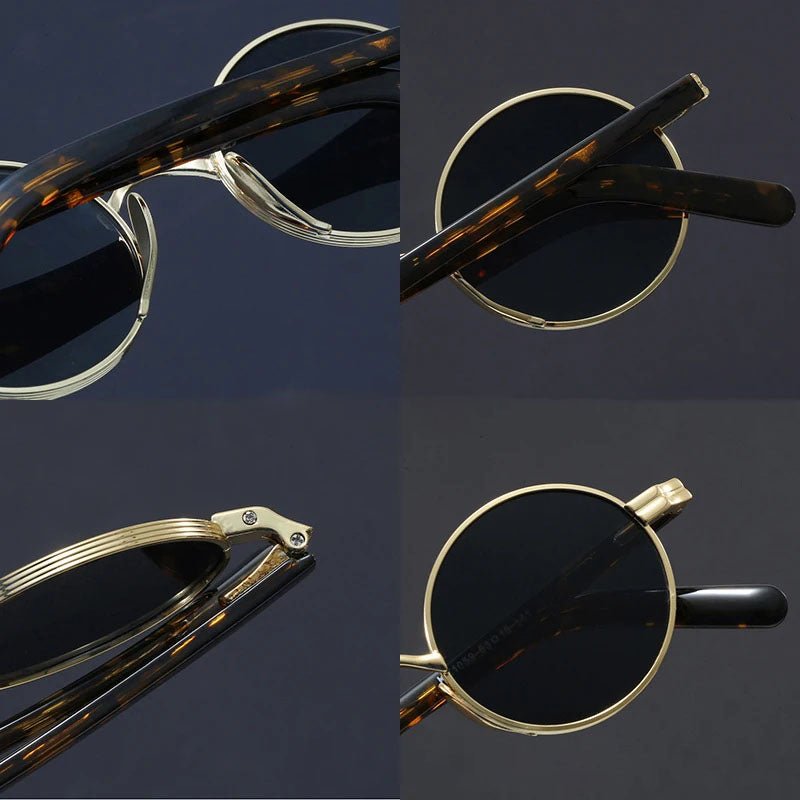 Ida | Sunglasses Retro Runde Rammer Metal UV400 Beskyttelse