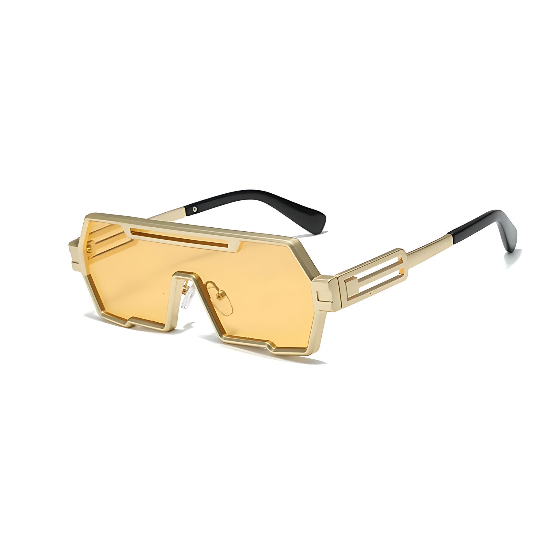 Oscar | Sunglasses Steampunk Metal Firkantede UV Beskyttelse