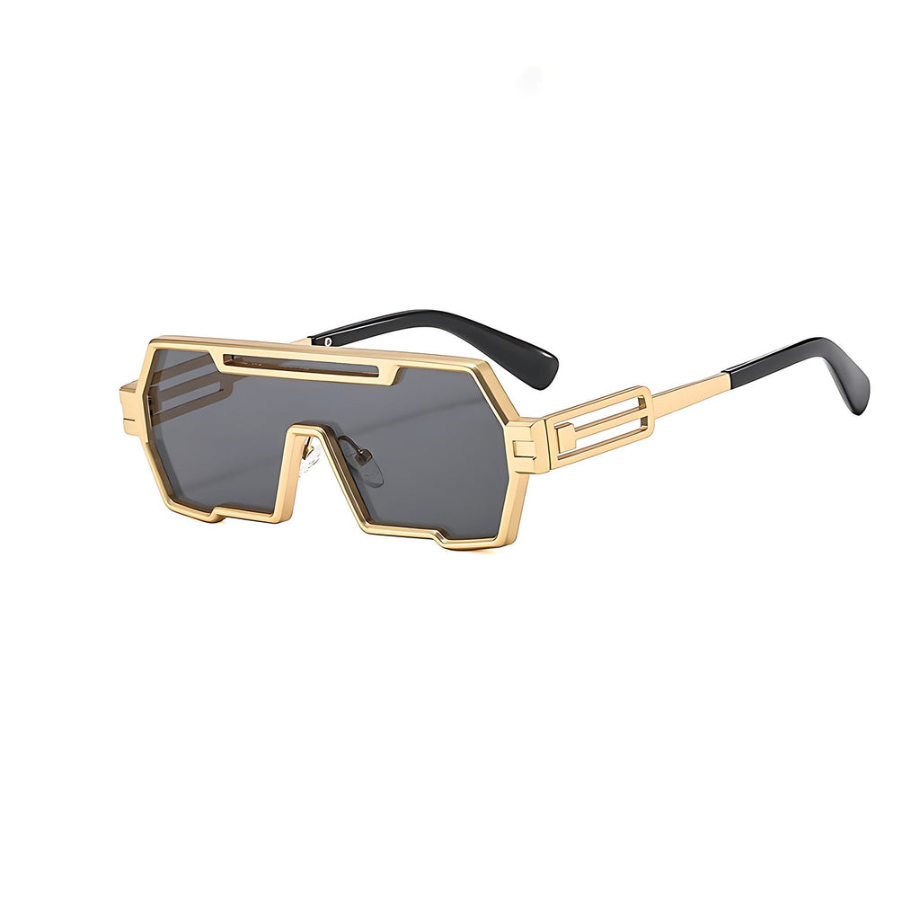 Oscar | Sunglasses Steampunk Metal Firkantede UV Beskyttelse