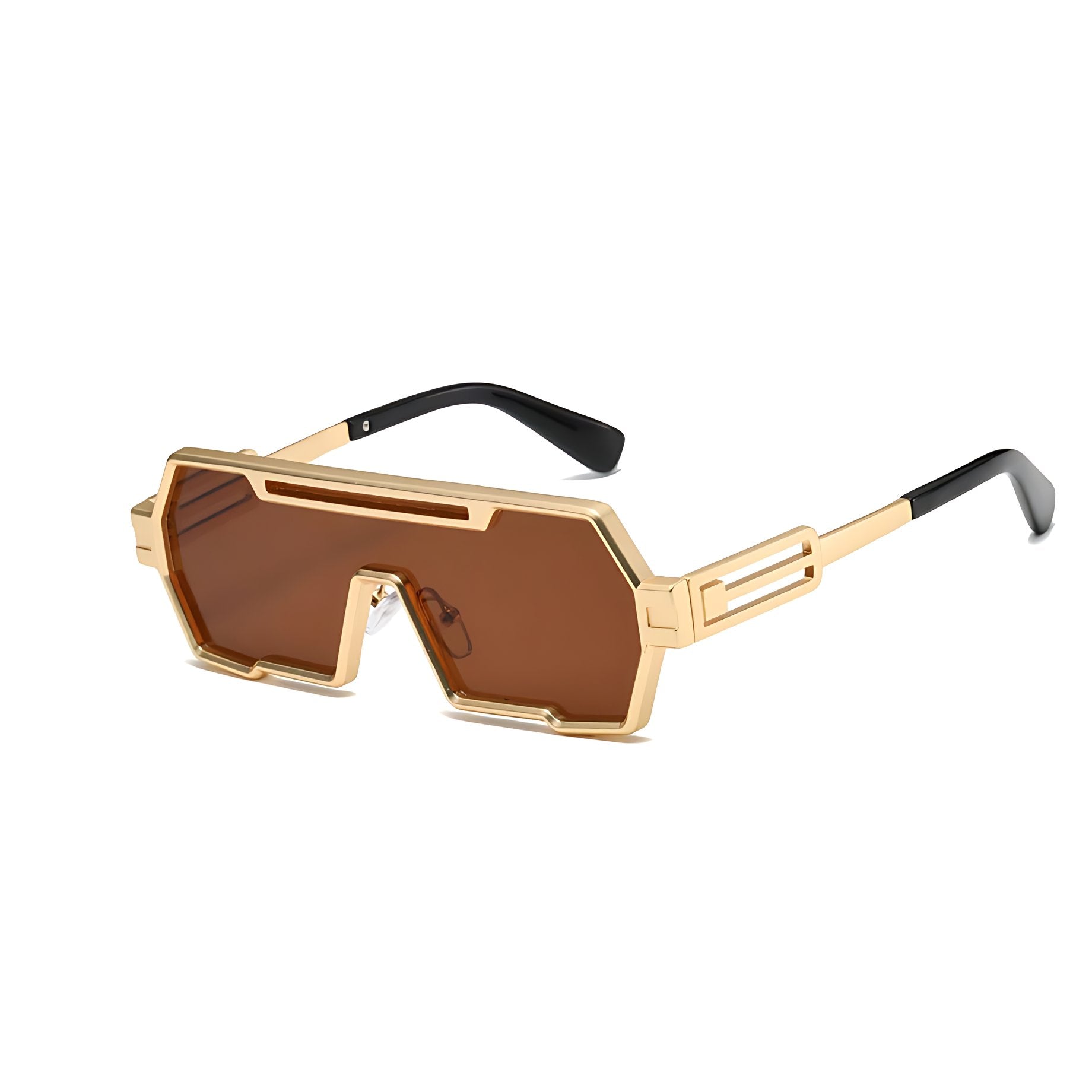 Oscar | Sunglasses Steampunk Metal Firkantede UV Beskyttelse