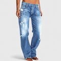 Hanne | Dame Slidte Lav Talje Straight Leg Jeans